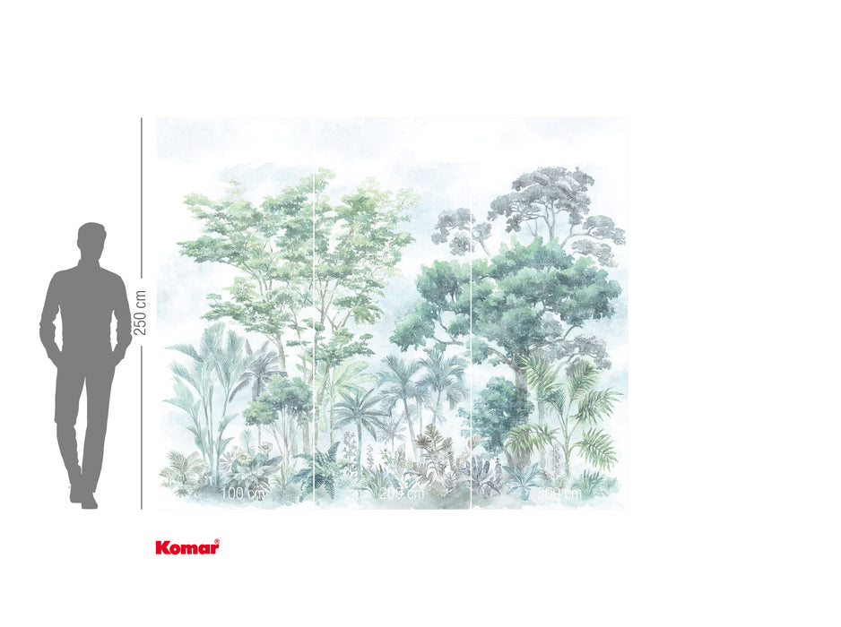 Komar NEU | Digitaldruck Vlies Fototapete - Pride Woods - Größe 300 x 250 cm