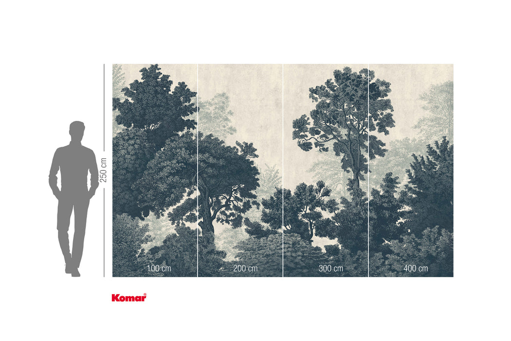 Komar NEU | Digitaldruck Vlies Fototapete - Unfading Trees - Größe 400 x 250 cm