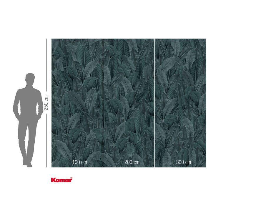 Komar NEU | Digitaldruck Vlies Fototapete - Bain de Feuilles - Größe 300 x 250 cm