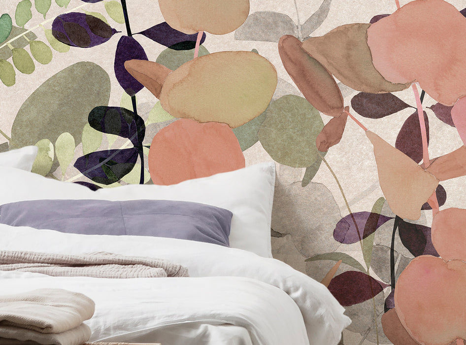 Komar NEU | Digitaldruck Vlies Fototapete - Foggy Shrub - Größe 400 x 250 cm