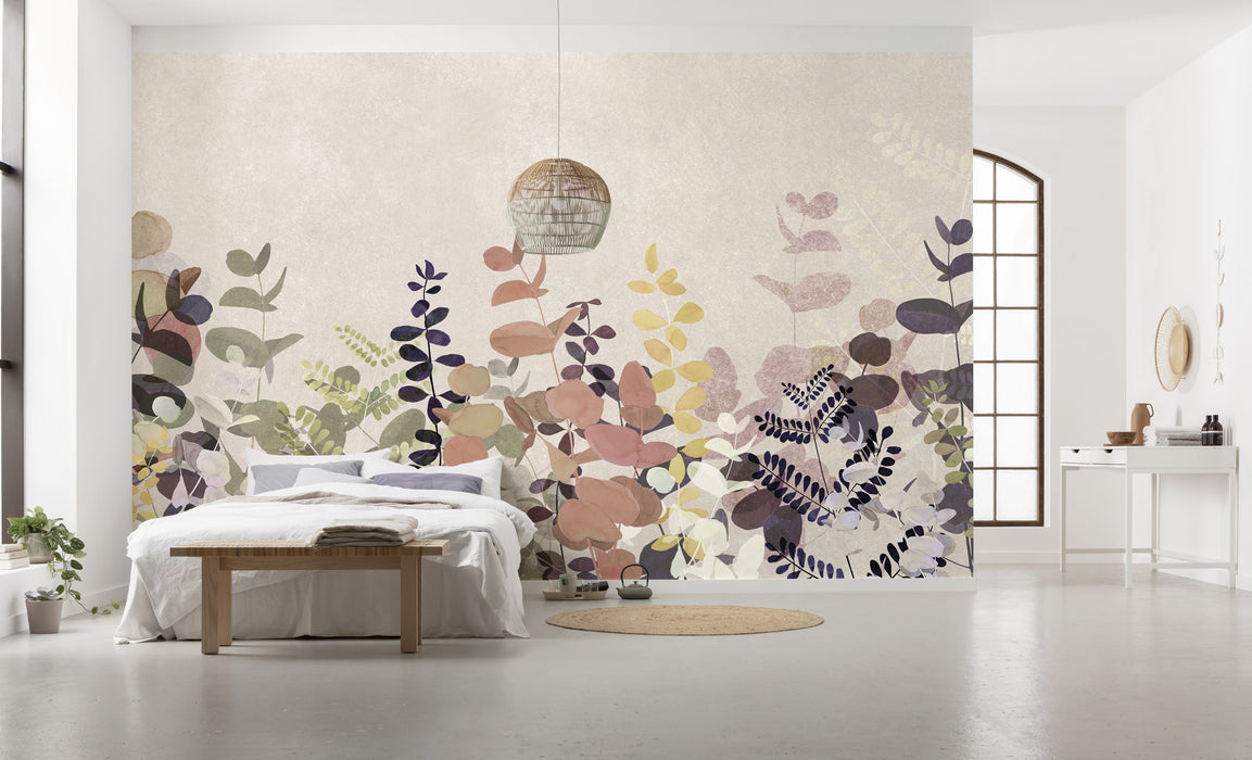 Komar NEU | Digitaldruck Vlies Fototapete - Foggy Shrub - Größe 400 x 250 cm