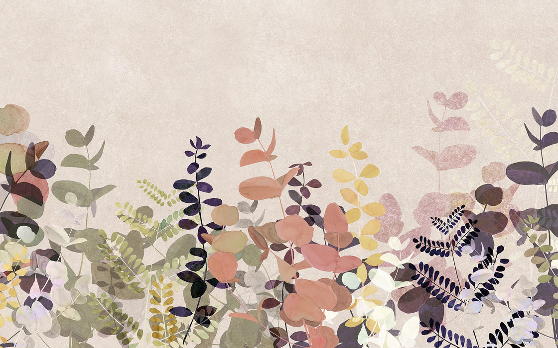 Komar NEU | Digitaldruck Vlies Fototapete - Foggy Shrub - Größe 400 x 250 cm