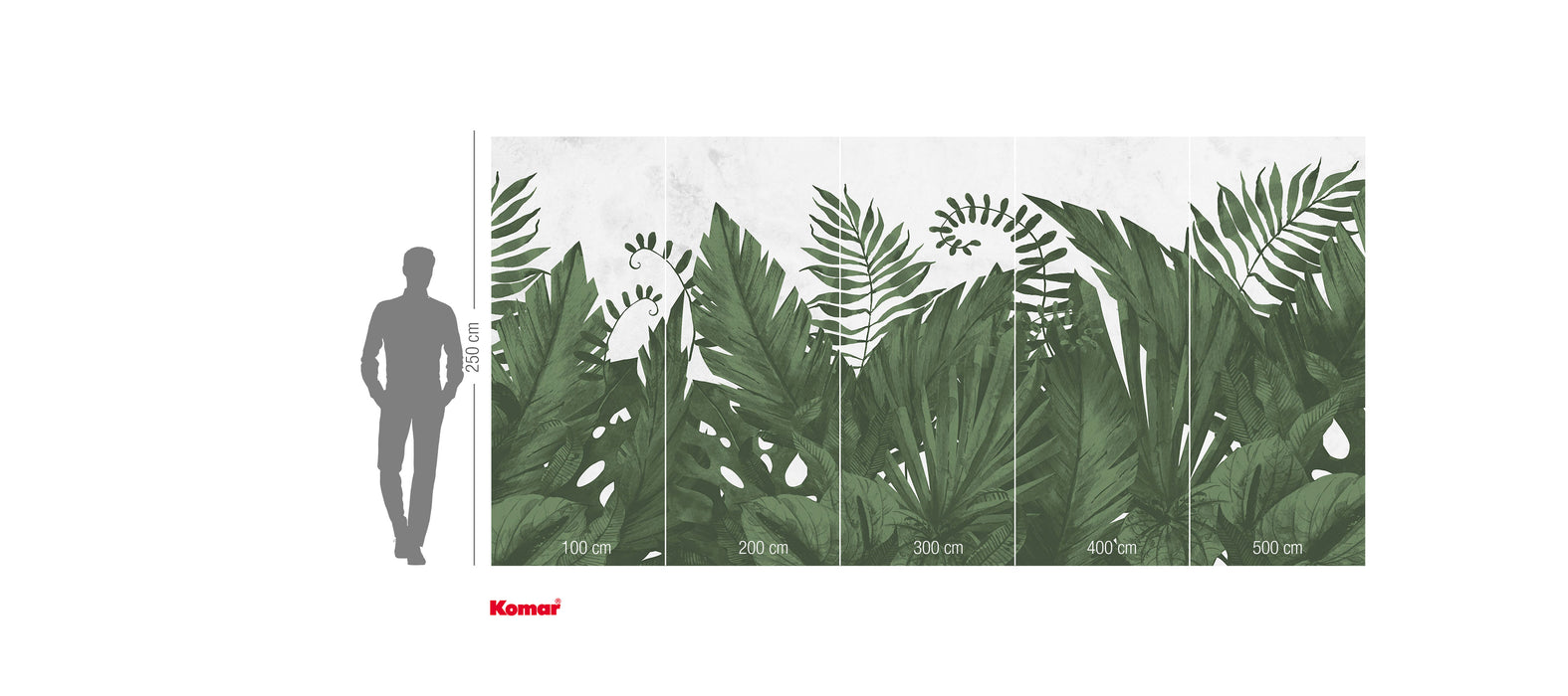 Komar NEU | Digitaldruck Vlies Fototapete - Botanic Harmony - Größe 500 x 250 cm