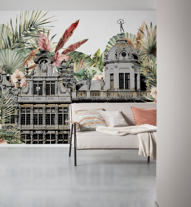 Digitaldruck Vlies Fototapete | Tropical Palace | 300 x 250 cm