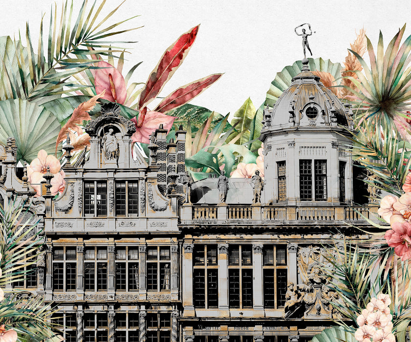 Digitaldruck Vlies Fototapete | Tropical Palace | 300 x 250 cm