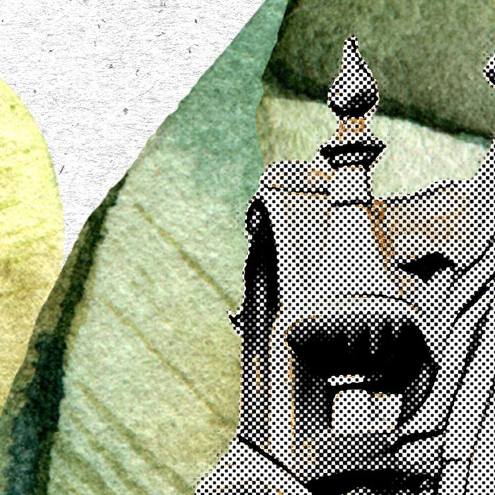 Komar NEU | Digitaldruck Vlies Fototapete - Tropical Palace - Größe 300 x 250 cm