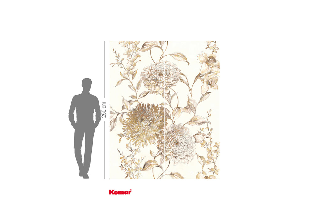 Digitaldruck Vlies Fototapete | Vintage Chrysanthemum | 200 x 250 cm