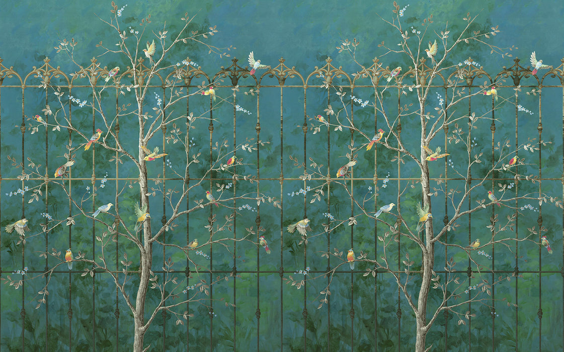 Digitaldruck Vlies Fototapete | Birdsong Breeze | 400 x 250 cm