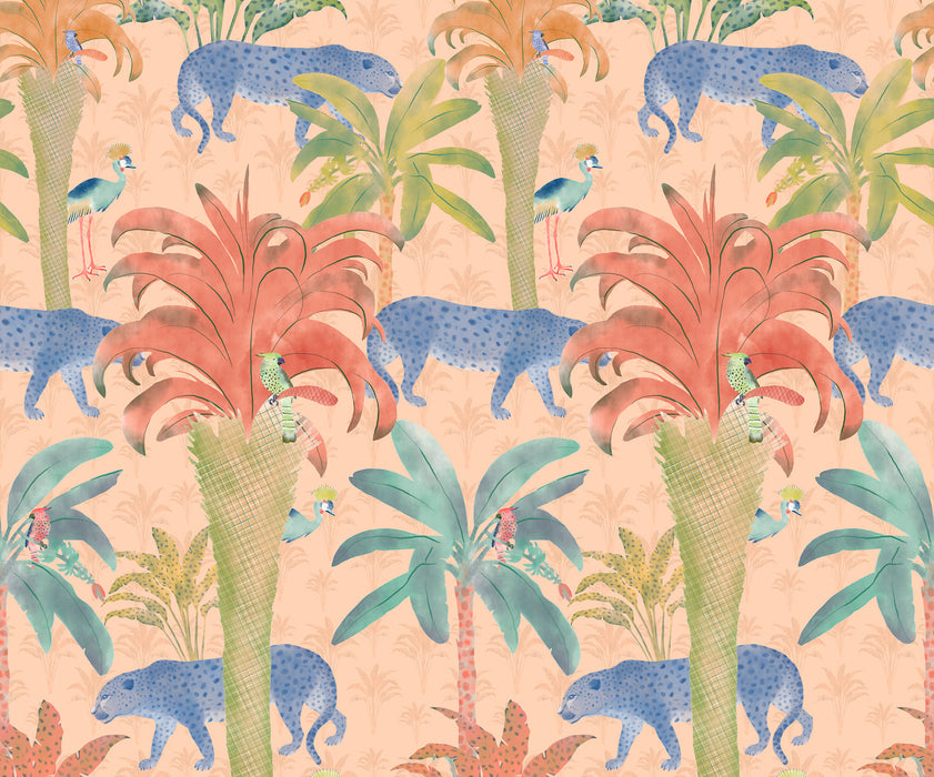 Komar NEU | Digitaldruck Vlies Fototapete - Safari Pattern - Größe 300 x 250 cm