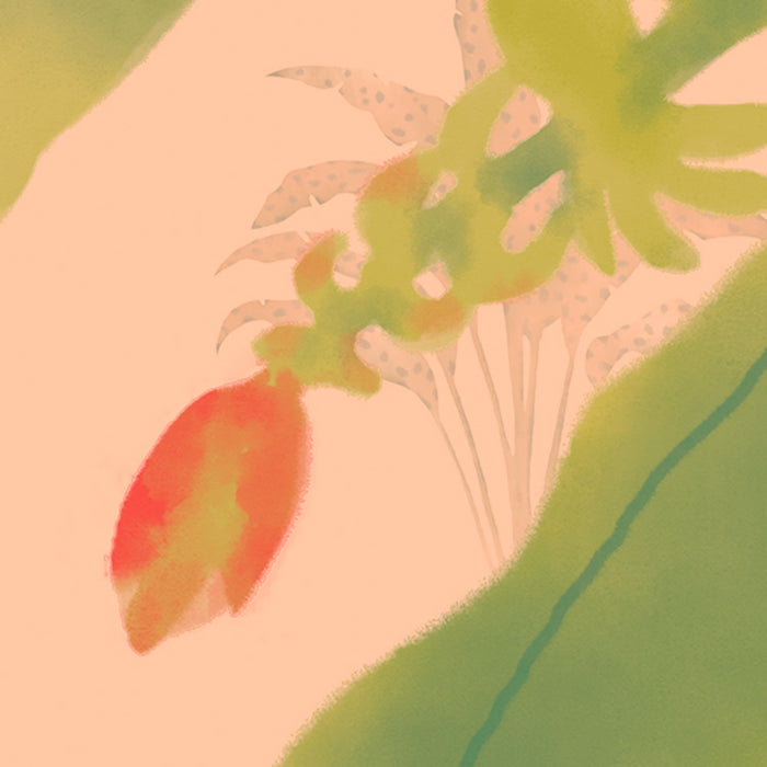 Komar NEU | Digitaldruck Vlies Fototapete - Safari Pattern - Größe 300 x 250 cm