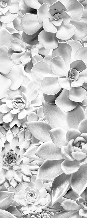 Digitaldruck Vlies Fototapete | Shades Black and White Panel | 100 x 250 cm