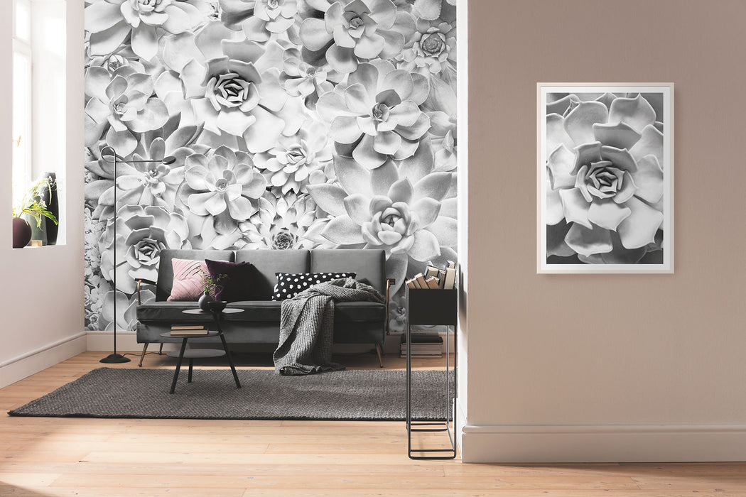 Digitaldruck Vlies Fototapete | Shades Black and White | 400 x 250 cm