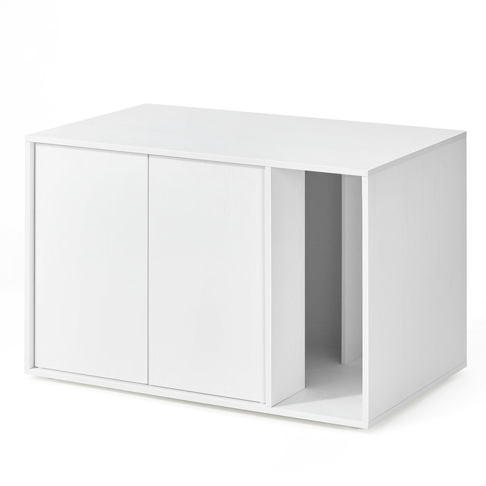 Feandrea | Katzenklo-Schrank mit Push-to-Open Türen für große Katzen