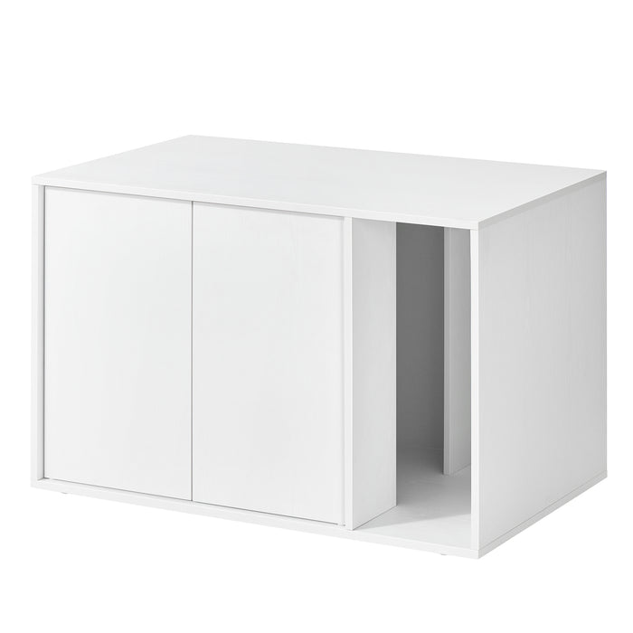 Feandrea | Katzenklo-Schrank mit Push-to-Open Türen für große Katzen