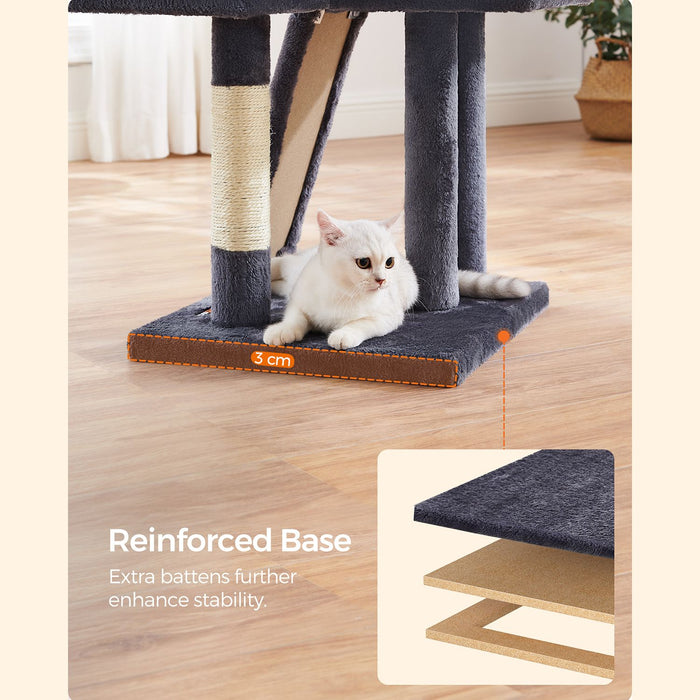 Feandrea | Kratzbaum 135 cm mit Liegemulde