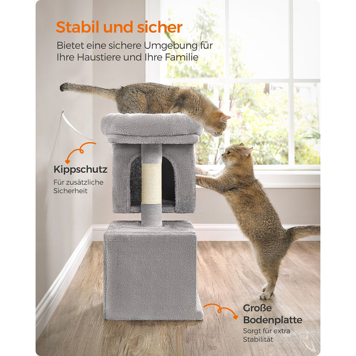 NEU | Feandrea | 67 cm Katzenbaum klein hellgrau