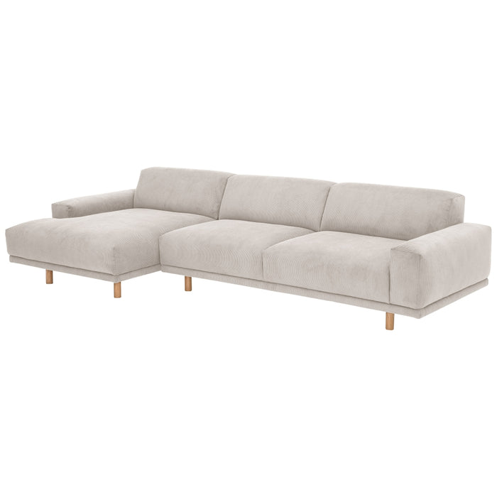 NEU Max Winzer | Penelope | Sofa | Longchair links / Sofa 2,5-Sitzer rechts | Füße Buche Eichefarbig Lackiert (rund)