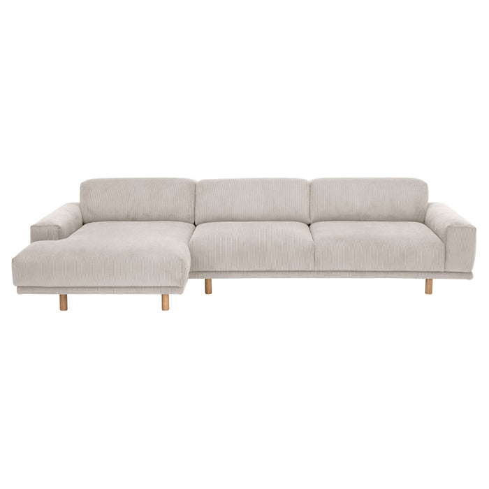 NEU Max Winzer | Penelope | Sofa | Longchair links / Sofa 2,5-Sitzer rechts | Füße Buche Eichefarbig Lackiert (rund)