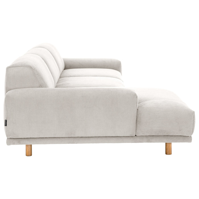 NEU Max Winzer | Penelope | Sofa | Longchair links / Sofa 2,5-Sitzer rechts | Füße Buche Eichefarbig Lackiert (rund)