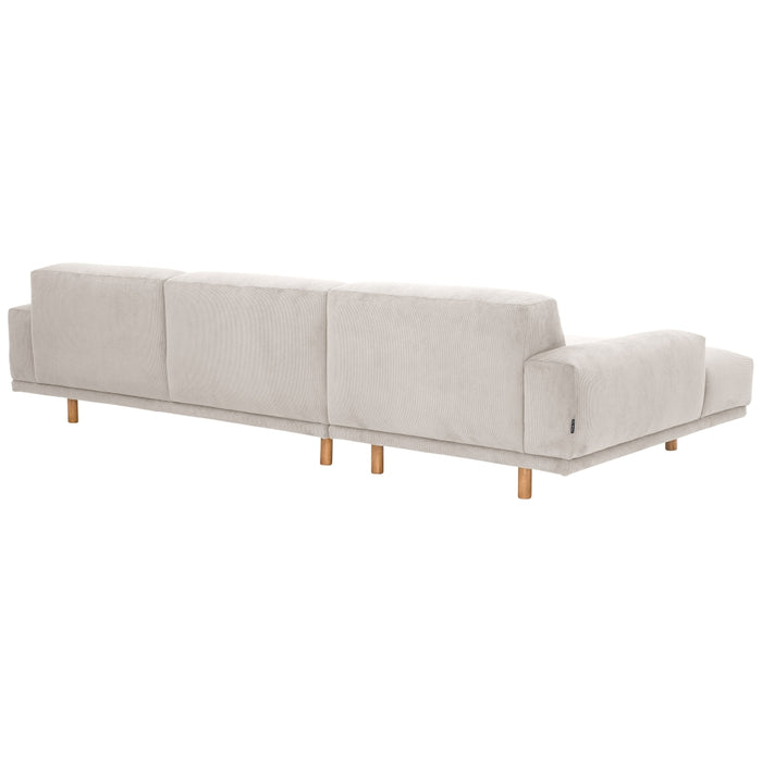 NEU Max Winzer | Penelope | Sofa | Longchair links / Sofa 2,5-Sitzer rechts | Füße Buche Eichefarbig Lackiert (rund)