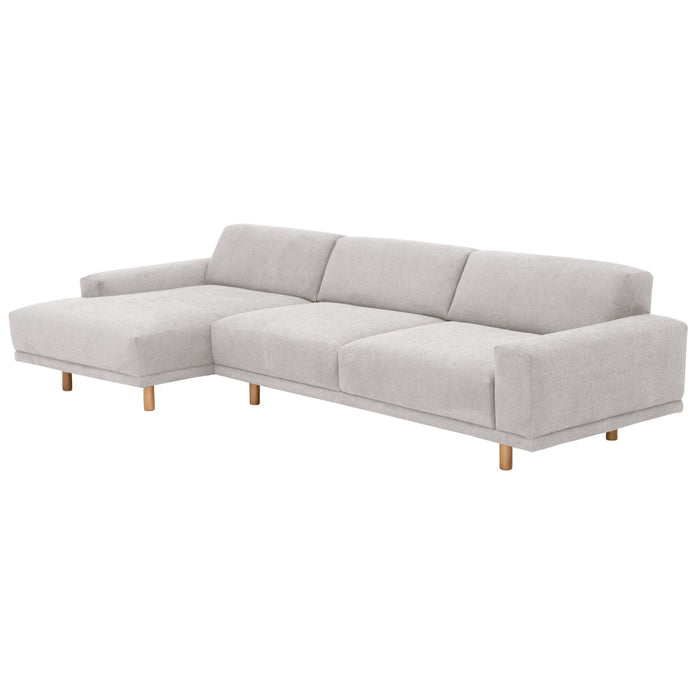 NEU Max Winzer | Penelope | Sofa | Longchair links / Sofa 2,5-Sitzer rechts | Füße Buche Eichefarbig Lackiert (rund)