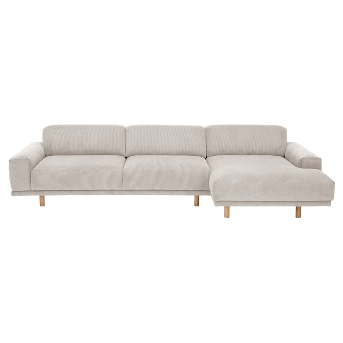 NEU Max Winzer | Penelope | Sofa | Sofa 2,5-Sitzer links / Longchair rechts | Füße Buche Eichefarbig Lackiert (rund)