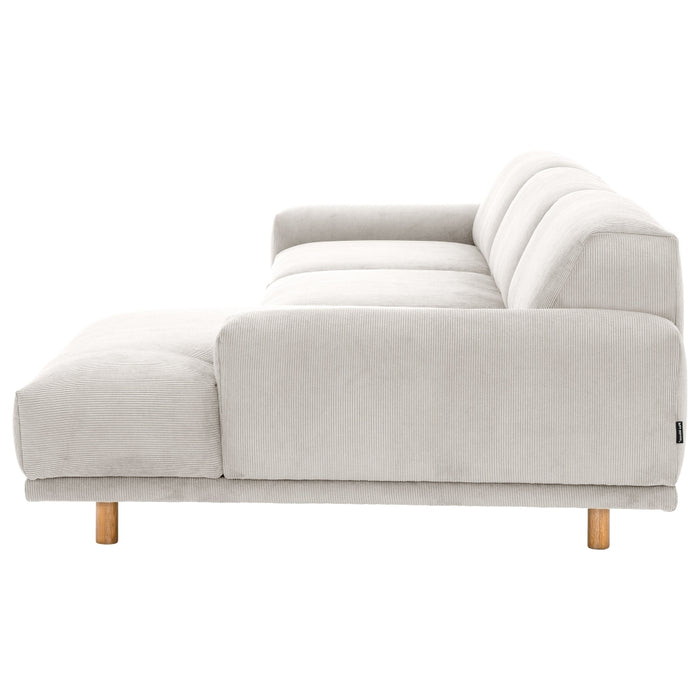 NEU Max Winzer | Penelope | Sofa | Sofa 2,5-Sitzer links / Longchair rechts | Füße Buche Eichefarbig Lackiert (rund)