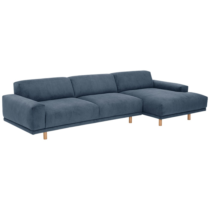 NEU Max Winzer | Penelope | Sofa | Sofa 2,5-Sitzer links / Longchair rechts | Füße Buche Eichefarbig Lackiert (rund)