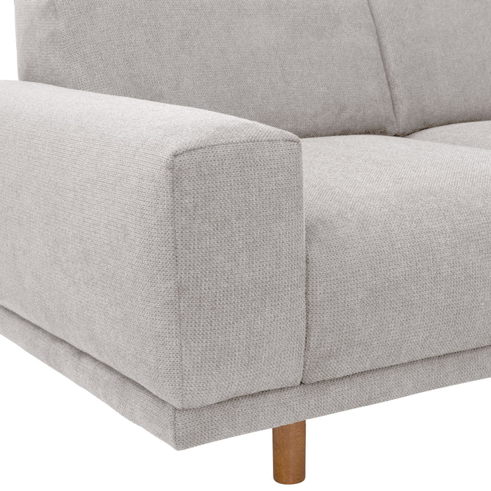 Penelope | Sofa 2-Sitzer | Flachgewebe | Silber