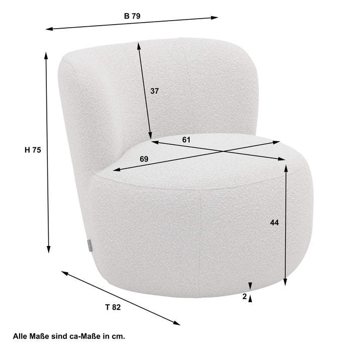 NEU Max Winzer | Plum | Artikel | Bouclé-Gewebe | Füße Kunststoffgleiter (Gleiter)