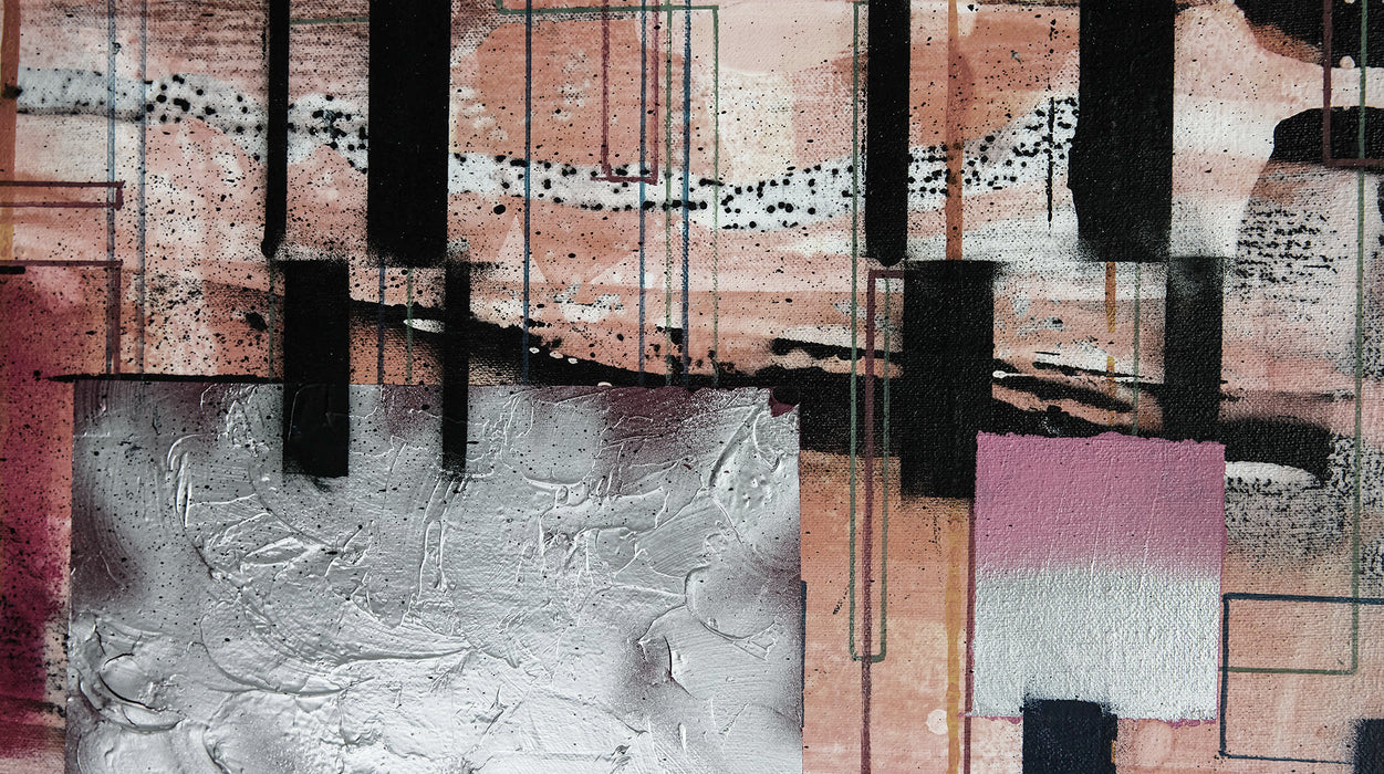 Digitaldruck Vlies Fototapete | Squares Dropping | 500 x 280 cm