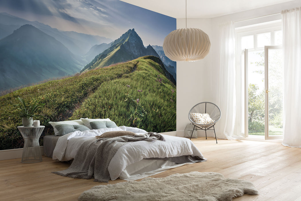 Digitaldruck Vlies Fototapete | Green Vein | 400 x 250 cm