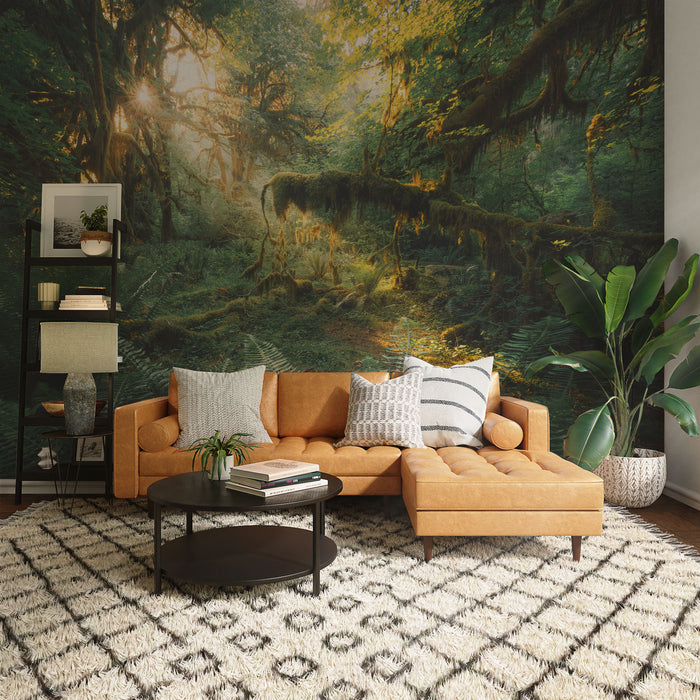 Komar NEU | Digitaldruck Vlies Fototapete - Hall of Mosses - Größe 400 x 250 cm