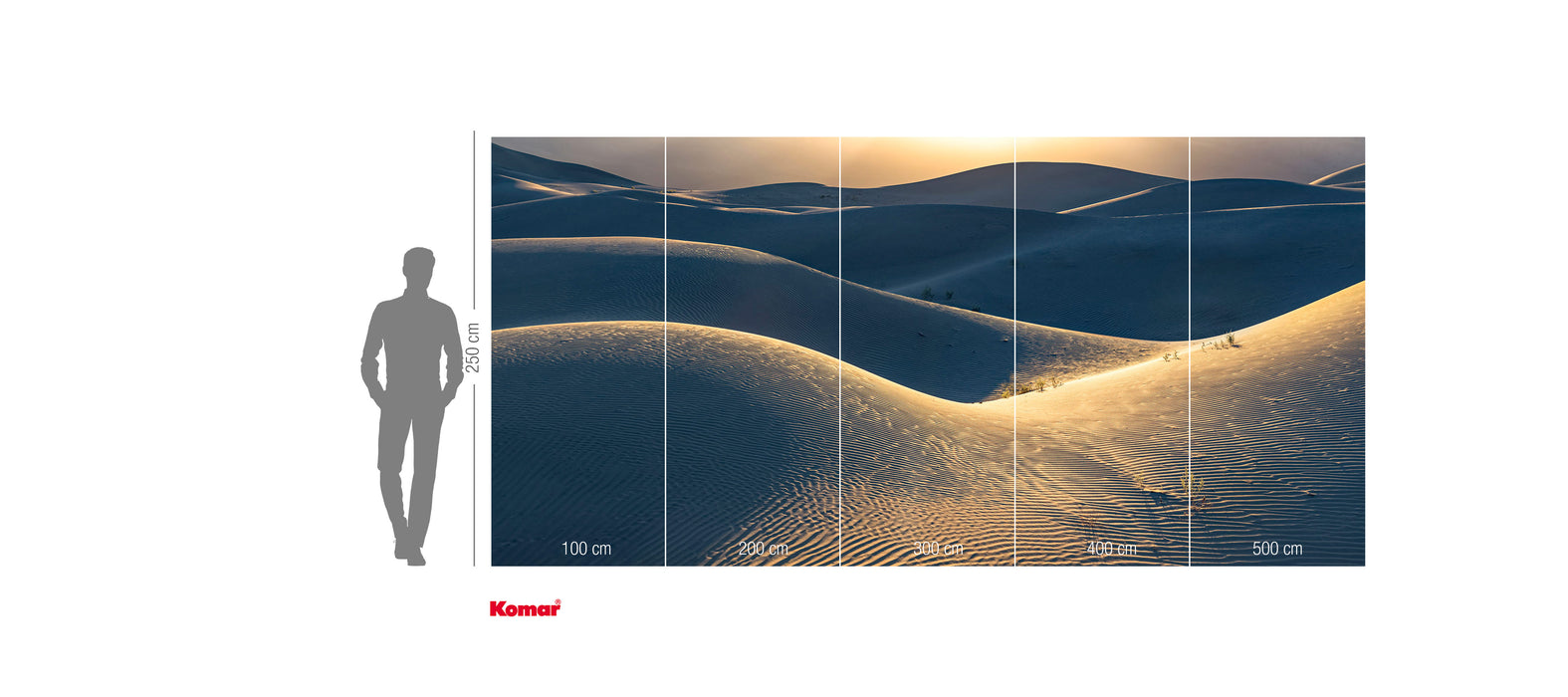 Komar NEU | Digitaldruck Vlies Fototapete - Body Lines - Größe 500 x 250 cm