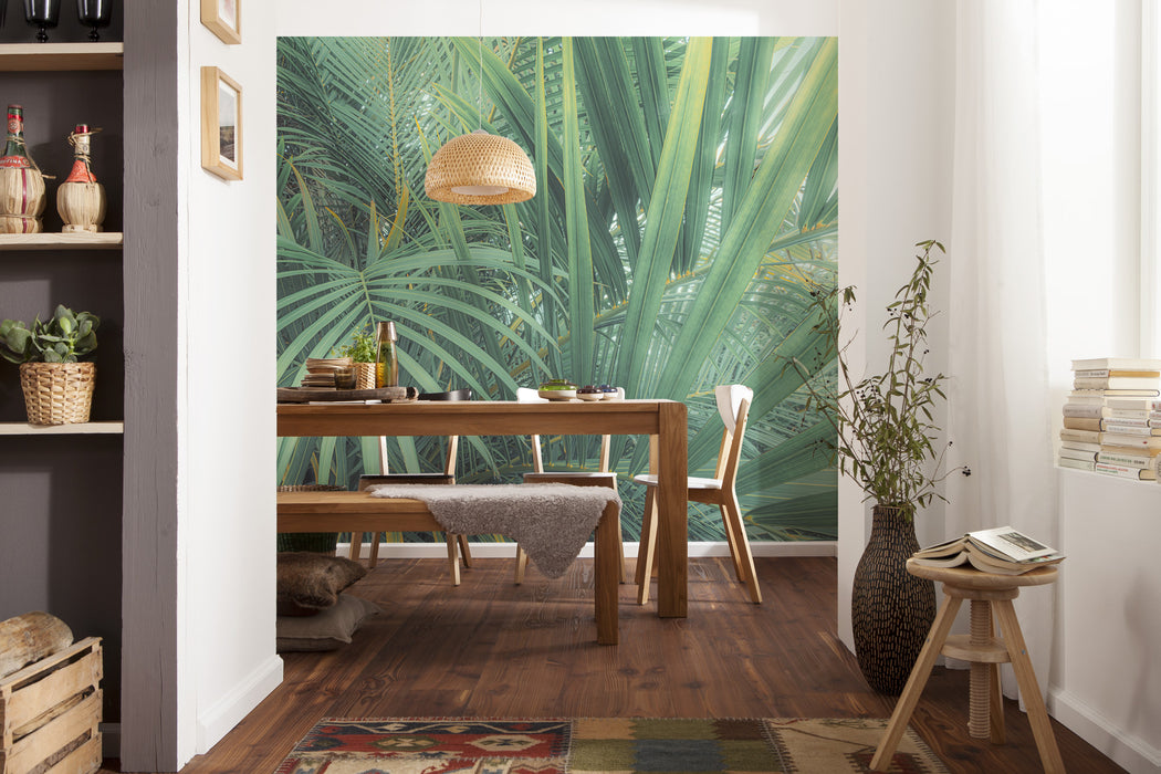 Komar NEU | Digitaldruck Vlies Fototapete - Foggy Fern - Größe 400 x 250 cm