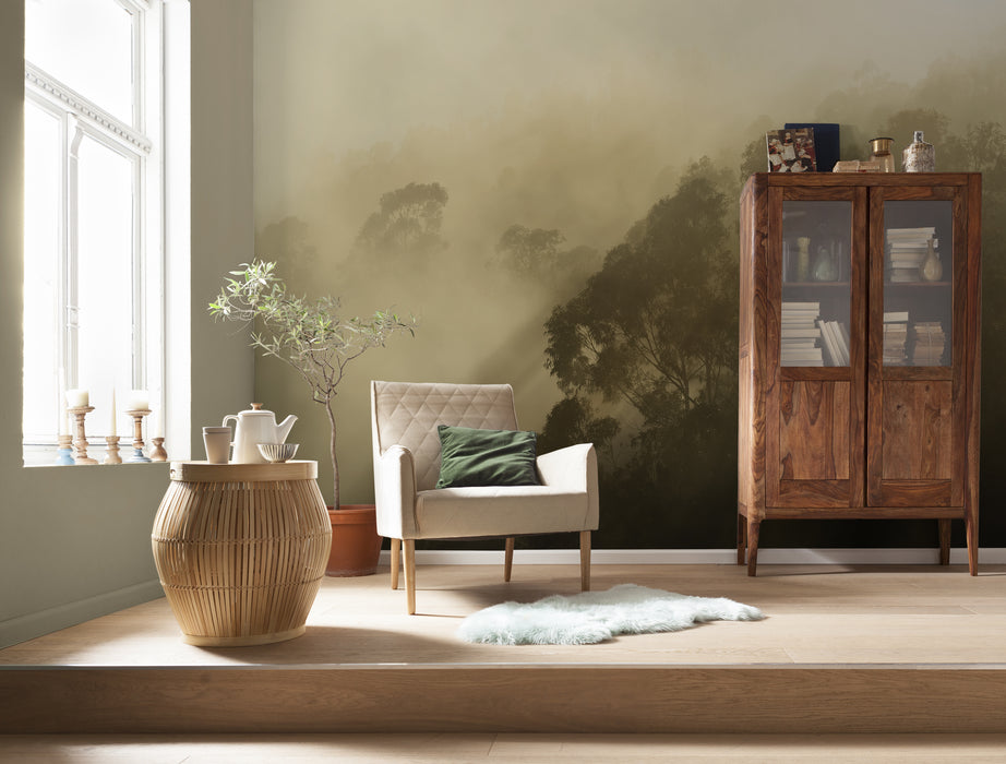 Komar NEU | Digitaldruck Vlies Fototapete - Foggy Sunshine - Größe 400 x 250 cm