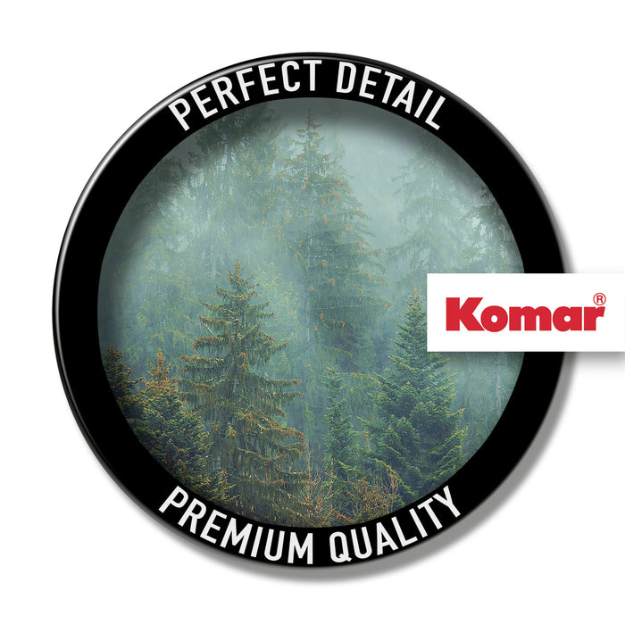 Komar NEU | Digitaldruck Vlies Fototapete - Foggy Firs - Größe 400 x 250 cm