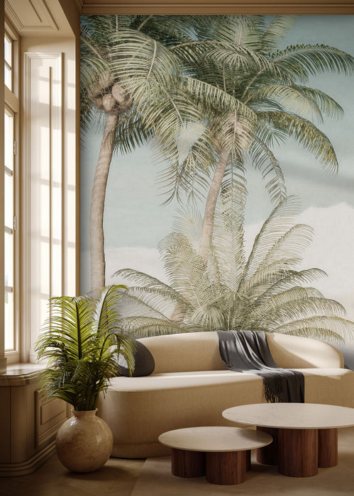 Digitaldruck Vlies Fototapete | Palm Oasis | 200 x 280 cm