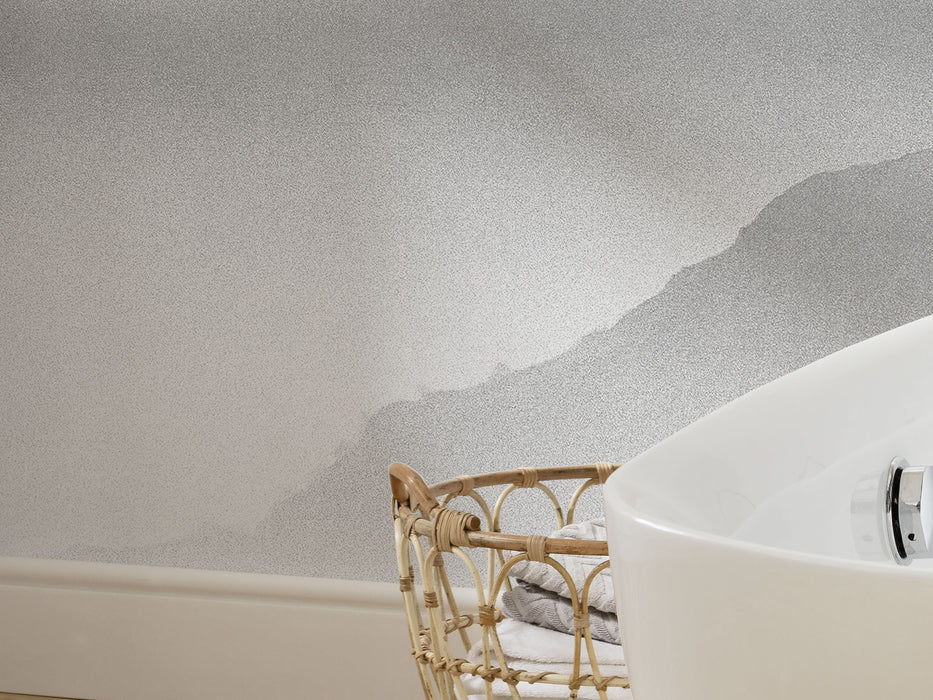 Digitaldruck Vlies Fototapete | White Noise Mountain | 200 x 280 cm