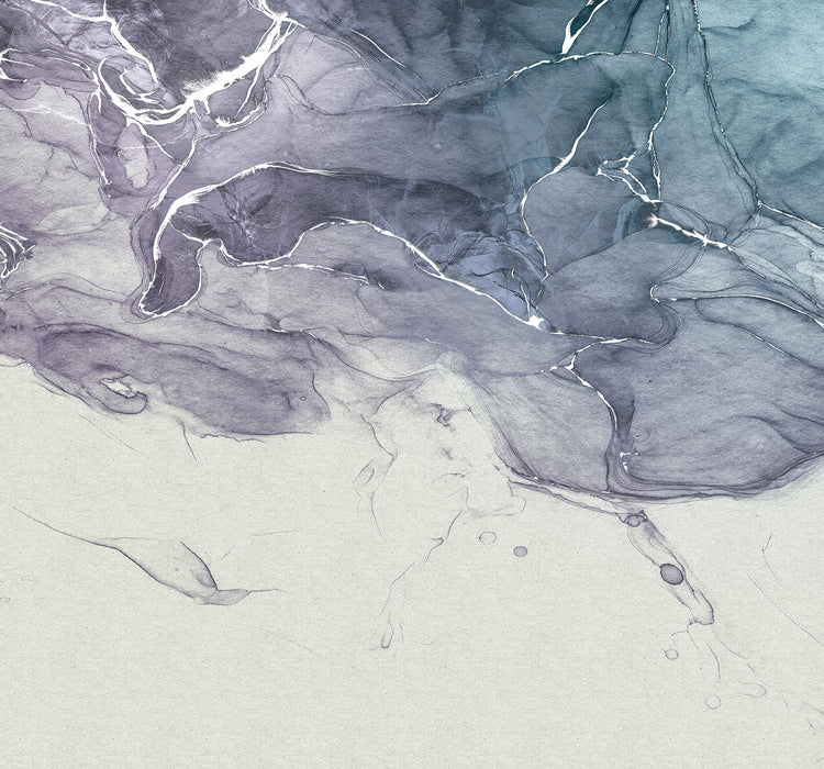 Digitaldruck Vlies Fototapete | Ink Blue Fluid | 300 x 280 cm