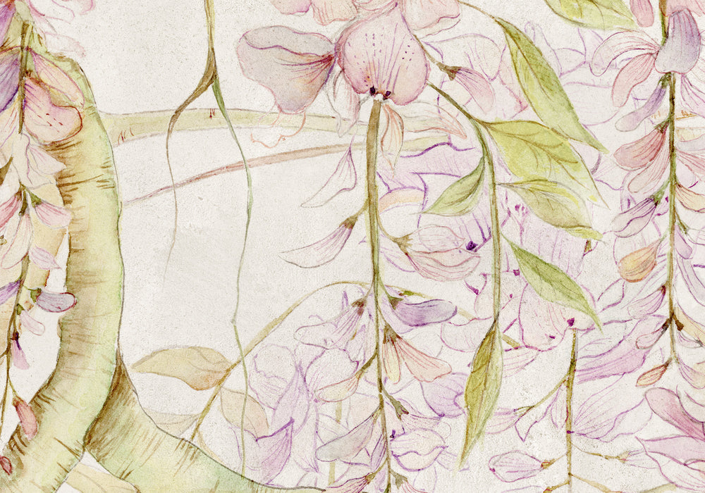 Digitaldruck Vlies Fototapete | Wisteria | 400 x 280 cm
