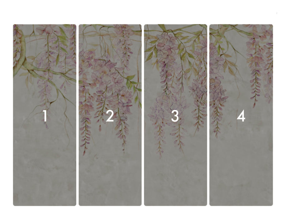 Digitaldruck Vlies Fototapete | Wisteria | 400 x 280 cm