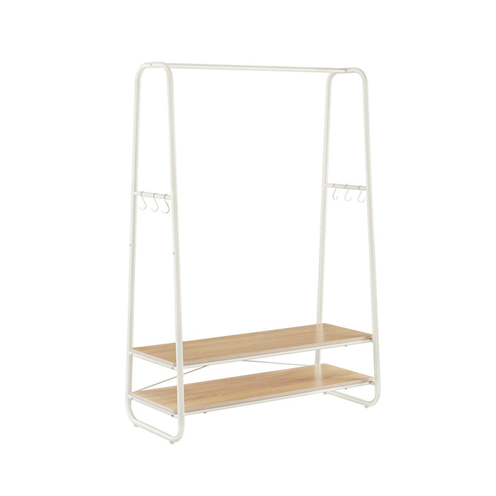 AUSLAUF VASAGLE | Industrial Pipe Clothes Rack, Oak und creme RGR112W09