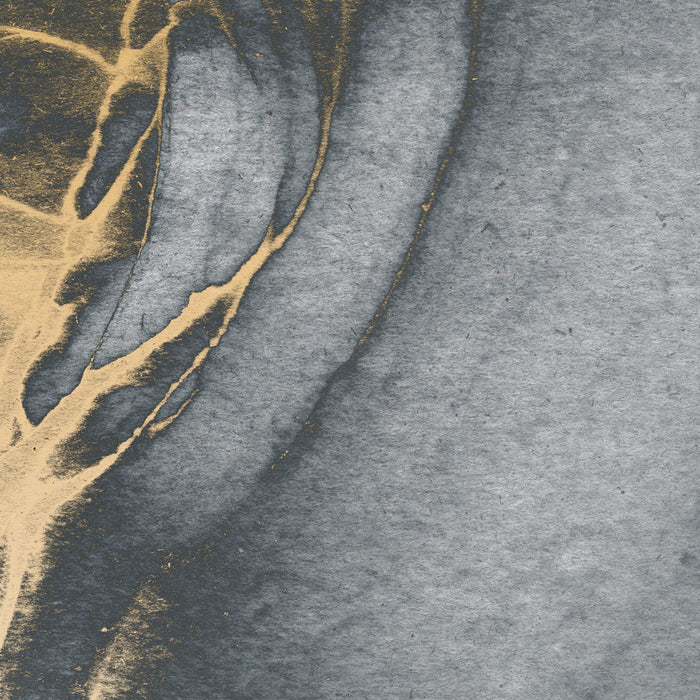 Digitaldruck Vlies Fototapete | Ink Gold Fluid | 300 x 280 cm