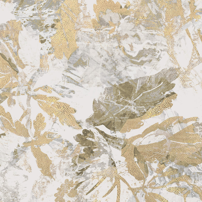Digitaldruck Vlies Fototapete | Golden Feathers | 300 x 280 cm