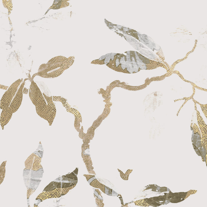 Digitaldruck Vlies Fototapete | Golden Feathers | 300 x 280 cm