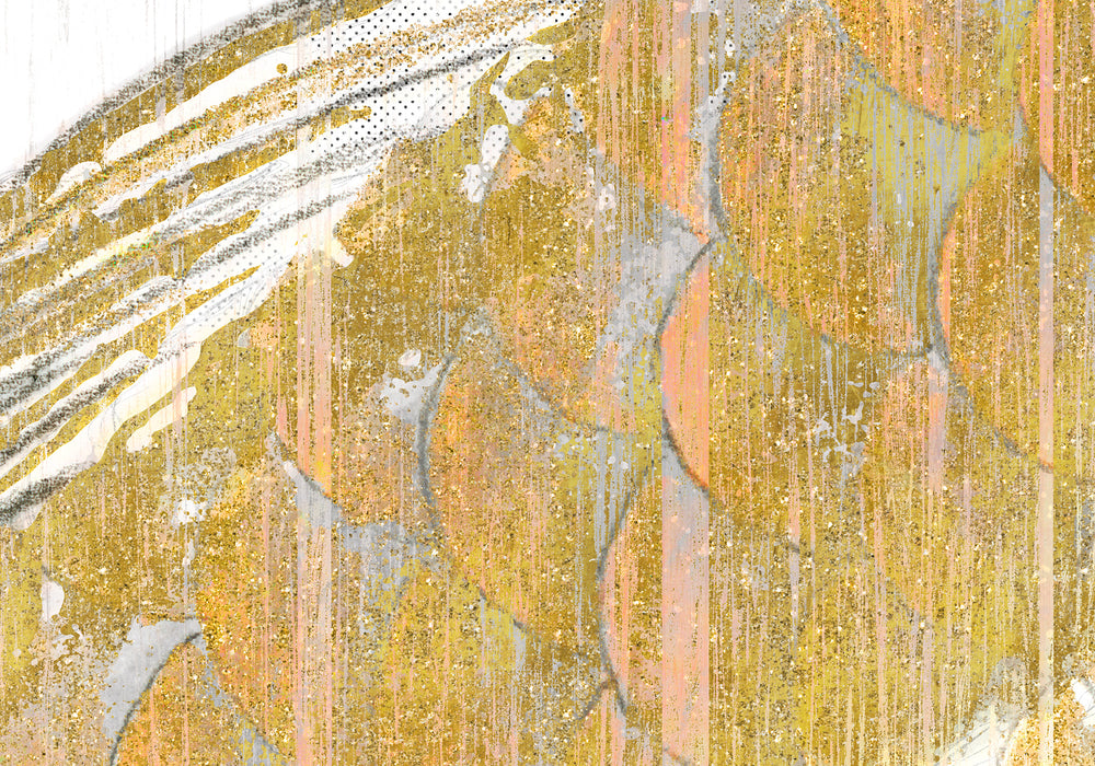 Digitaldruck Vlies Fototapete | Golden Koi | 400 x 280 cm