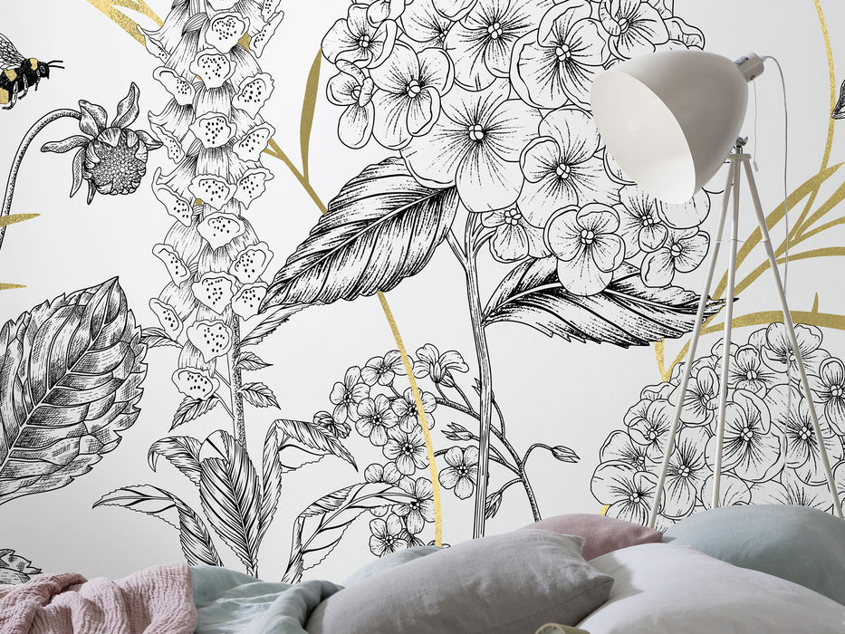 Digitaldruck Vlies Fototapete | Bumble Bee | 400 x 280 cm