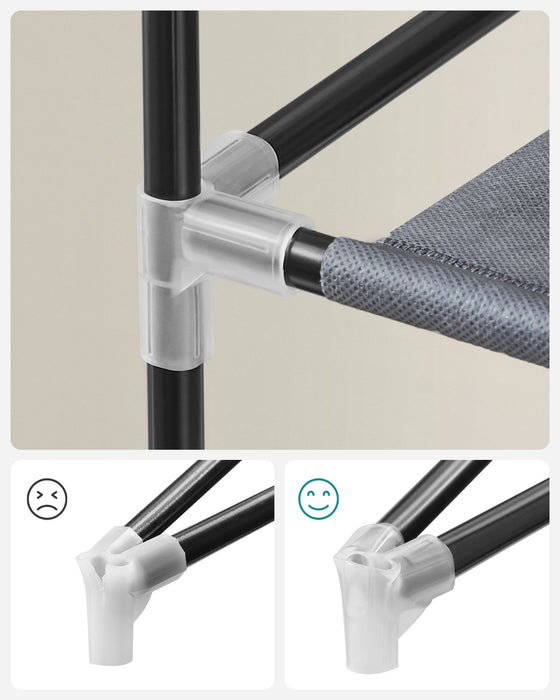 NEU | SONGMICS | Schuhregal mit Abdeckung 58 cm Grau