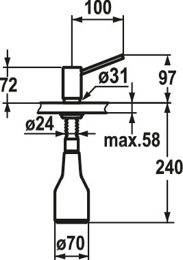 KWC | Spülmittelspender Inox | Spülmittelspender | Edelstahl